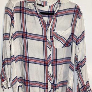 Red, White & Blue Flannel button-down shirt
